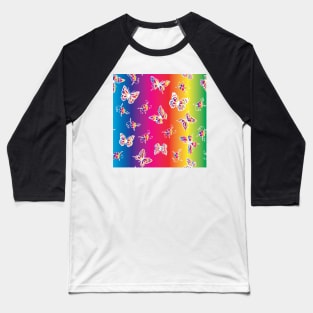 Butterfly Colors Baseball T-Shirt